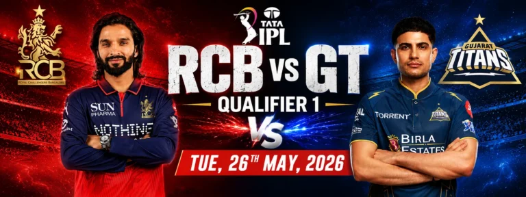 Royal Challengers Bengaluru vs Gujarat Titans Qualifier 1 Live Streaming: When and Where to Watch IPL 2026 Tonight?